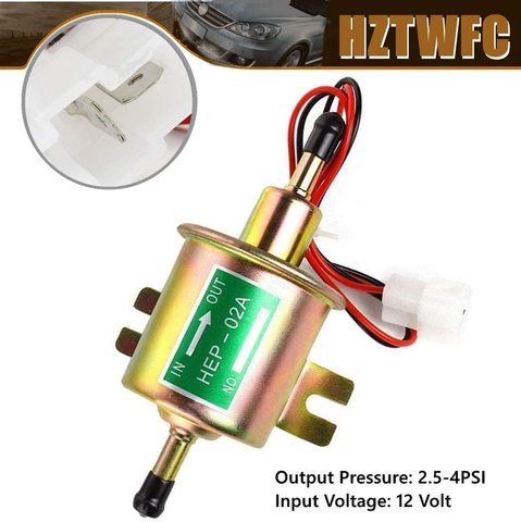 High Quality Free Shipping Universal Diesel Petrol Gasoline Electric Fuel Pump HEP-02A Low Pressure 12V HEP02A ► Photo 1/6