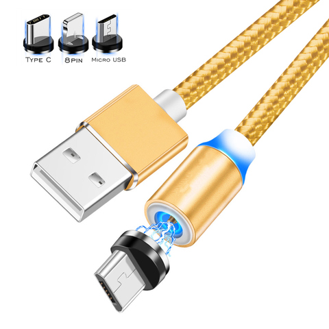 For Samsung Galaxy S10 S10e S9 S8 Plus Note 9 8 A10 A20 A30 A40 A50 Fast Charging Magnetic Mobile Phone USBC Type-C Cable ► Photo 1/6