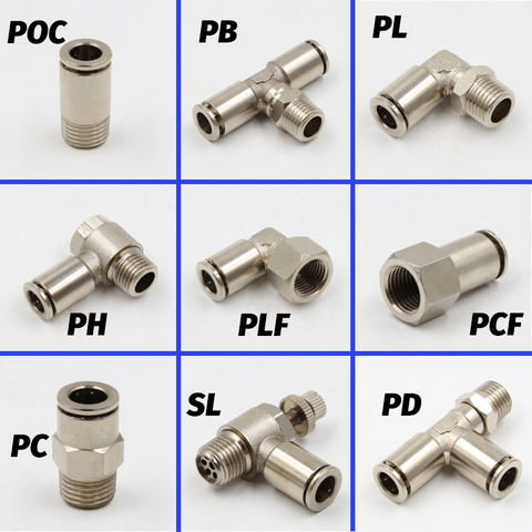 Pneumatic Connectors BSPT M5 1/8