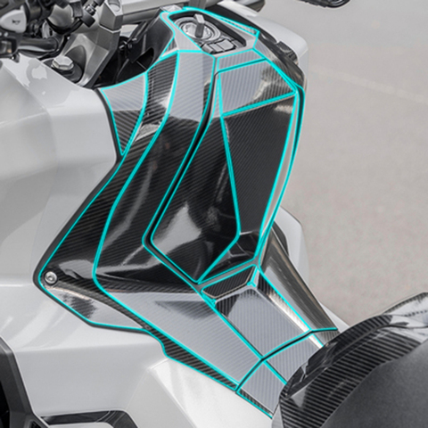 Motorcycle Carbon Sticker For Honda Scooter X ADV 750 Xadv 750 Motorcycle Tank Pad Protector Sticker ► Photo 1/3