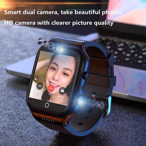 Smart Watch Phone 4G Android 9.0 Version SIM Card Wifi Internet Download APP Male And Female Video Call Multifunctional Sports ► Photo 1/6