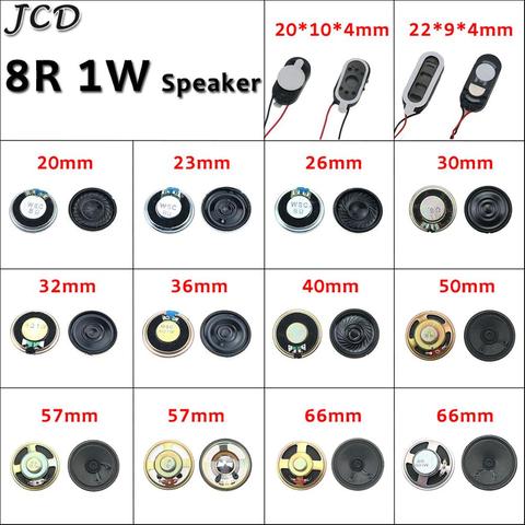 JCD 1PCS Ultra-thin Horn Speaker 8 Ohm 1W 8R Acoustic Loudspeaker Diameter 20 23 26 30 32 36 40 50 57 66 mm Speaker Replacement ► Photo 1/6