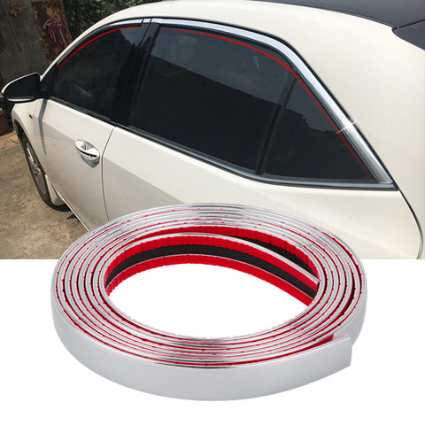 Car Chrome Body Strip Bumper Vehicle Door Protective Moulding Styling Trim Sticker Decoration Automobiles Exterior Accessories ► Photo 1/6