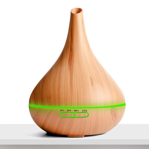 550ml Aroma Essential Oil Diffuser Ultrasonic Air Humidifier With Wood Grain Electric LED Lights Xiaomi Aroma Diffuser For Home ► Photo 1/6