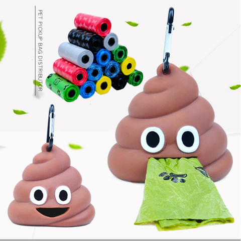 New Pet Dog Poop Bag Dispenser Waste Garbage Holder Dispensers Poop Bags Pets Dogs Trash Cleaning Dog Toy Pet Supplies ► Photo 1/6
