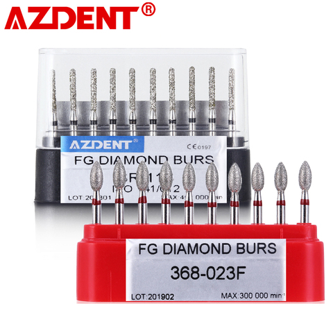 10 pcs/pack Dental High Speed Diamond Burs  Dentist Super Coarse Diamond Dental Lab Tools ► Photo 1/6