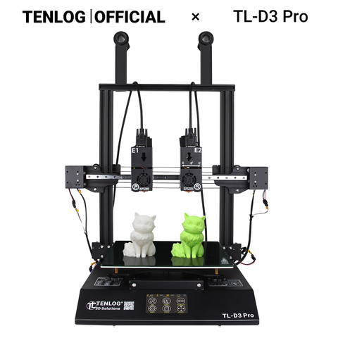 TENLOG TL-D3 PRO With TMC2209, Independent Dual Extruder 3D Printer, 300 Degree High temperature Nozzle, 600W Power Supply ► Photo 1/6