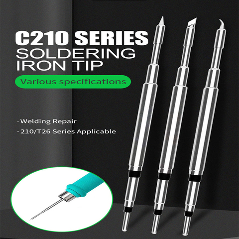 RL-C210 Series Soldering Iron Tips for Jabe JBC C210 Sugon T26 Soldering Handle Oxygen-free Copper Electronic Welding Iron Tip ► Photo 1/6