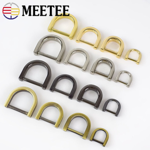 4/10pcs Removable D Ring Metal Bag Buckles Handbag Strap Bags Chain Clasp Hook Screw DIY HandBags Handles Hanger Accessory H6-3 ► Photo 1/6