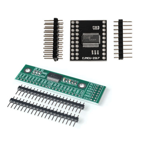 MCP23017 I2C Interface 16bit I/O Extension Module Pin Board IIC to GIPO Converter 25mA1 Drive Power Supply for Arduino and C51 ► Photo 1/5