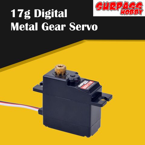 Good Sale SURPASS Hobby S0017M 17g Metal Gear 1.8KG Digital Servo for RC Airplane Robot 1/18 1/16 Truck Car Boat Duct Plane ► Photo 1/1