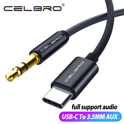 Usb Type C AUX Cable Jack 3.5mm Audio Cable Usb C 3.5 MM Adapter for Samsung Huawei Xiaomi Car Headphone Speaker Wire Aux Cord ► Photo 1/6