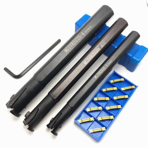 MGIVR2016-2 MGIVR2520 MGIVR3125-1.5 / 2/3/4 inner hole turning tool holder CNC inner groove tools holder+10PCS MGMN cutting tool ► Photo 1/6
