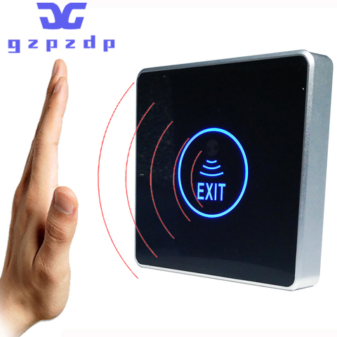 No Touch Door Exit Push Button Release Switch Opener NO COM NC LED Light For Door Access Control System Entry Open ► Photo 1/5