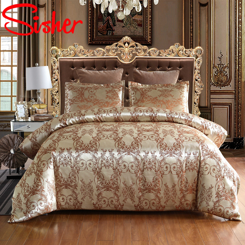Luxury Jacquard Duvet Cover Set 220x240, White Silk Single Duvet Cover
