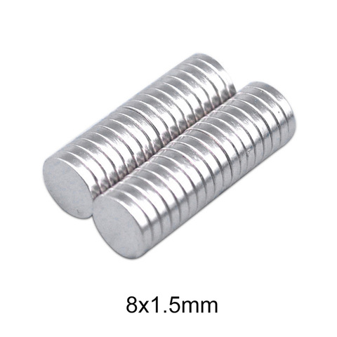 20~600PCS 8x1.5 mm  circular Small Magnet strong 8mmx1.5mm N35 Neodymium Magnet disc Dia 8x1.5mm Permanent NdFeB Magnet 8*1.5 ► Photo 1/6