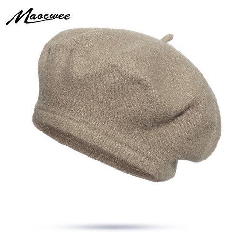 Beret Hats Women Winter French Hat Girls Solid Color Fashion Thin Autumn Spring Beret Hat For Women Men Flat Cap Hat Felt Berets ► Photo 1/6