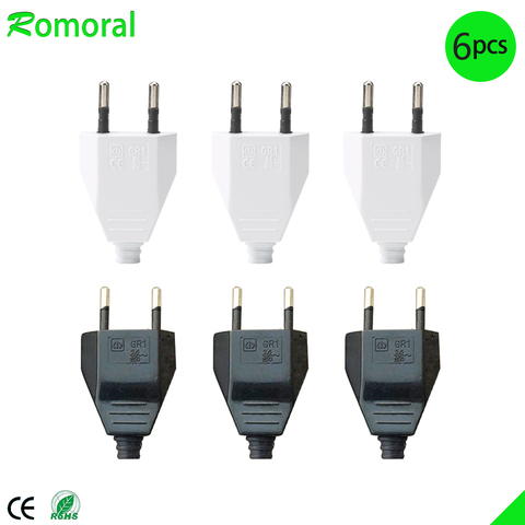 4.0mm EU Male Female Butt VDE Power Cord Plug Power socket Europ EU plug Light-fixture 2 core Connection Plug. ► Photo 1/6