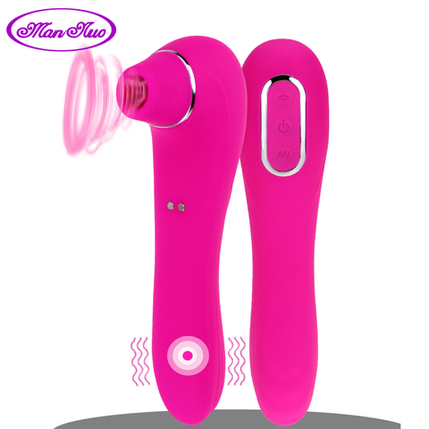 Clitoral Sucking Vibrator 2 in 1 Sex Toy Clitoris G spot Stimulator Dildo Vibrator 10 Vibrating Modes Sex Toys for Women Couples ► Photo 1/6