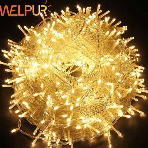 Strings Light Outdoor Waterproof 220V 10M 20M 50M Christmas Day Party Fairy Tale Colorful Christmas Decoration Lights ► Photo 1/6