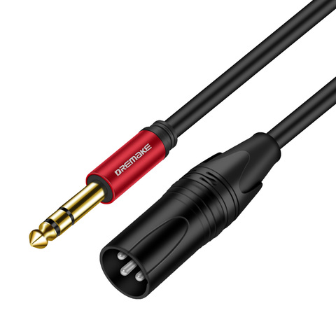 6.35mm to XLR,Jack 6.35mm (1/4 Inch) TRS Male to 3 PIN XLR Male Balanced Interface Cable ► Photo 1/6