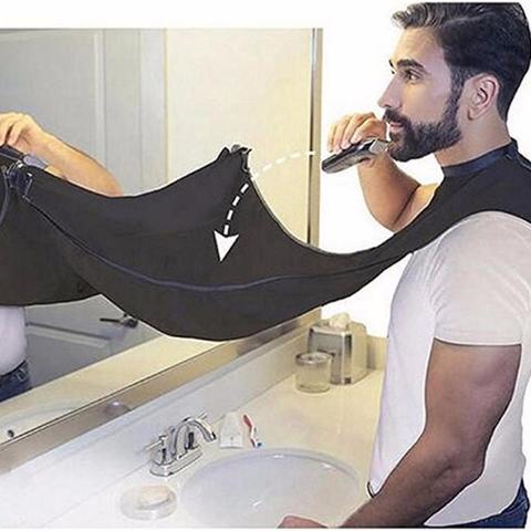 Man Bathroom Apron Male Beard Apron Razor Holder Hair Shave Beard Catcher Waterproof Floral Cloth Household Cleaning Protector ► Photo 1/6