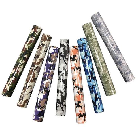 1 Sheet 25*25cm Stretch camouflage PU heat transfer vinyl film Cutting Heat press Vinyl Film Iron-on HTV T-Shirt ► Photo 1/5