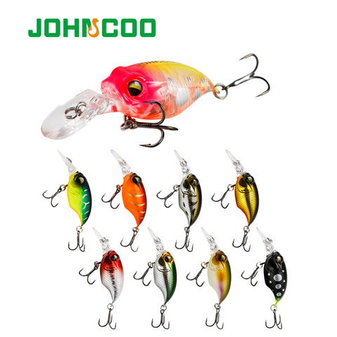 JOHNCOO MINI SR-X GRIFFON Crank Bait Fishing Lure 55mm 5.7g Suspend  Bass Crankbait Swimbait Wobbler Artificial Trout Lures ► Photo 1/6