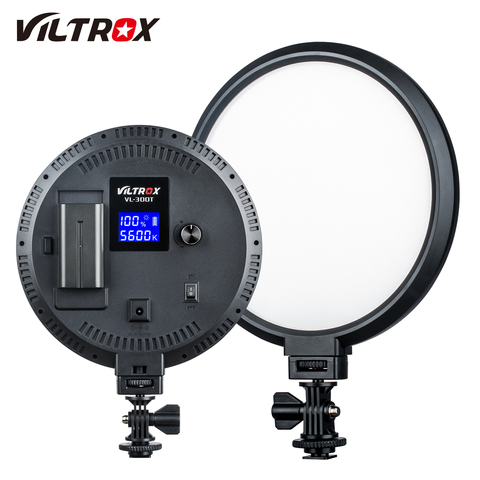 Viltrox VL-300T 18W LED Video Studio Light Lamp Slim 3300K-5500K Dimmable kit for camera photo shooting YouTube Video show Live ► Photo 1/6