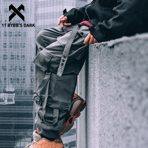 11 BYBB'S DARK Techwear Cargo Pants Men Multi Pockets Hip Hop Casual Streetwear Trousers Joggers Elastic Waist Sweatpants ► Photo 1/6
