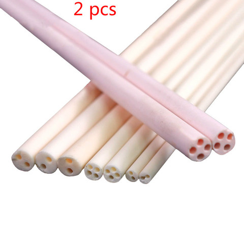 95 Ceramic tube Corundum tube Thermocouple temperature sensor Protective tube High temperature 1300 degrees With inner hole 2pcs ► Photo 1/5