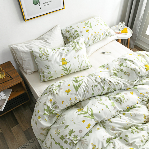 European Flower Style Bedding Sets 3 Pieces,1 Duvet Cover 2 Pillowcases,Queen King Single Double Twin Full Size ► Photo 1/6