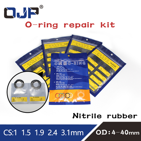 Nitrile rubber O-ring sealing ring repair kit CS1/1.5/1.9/2.4/3.1mm NBR oil resistant wear-resistant and waterproof sealing ► Photo 1/6