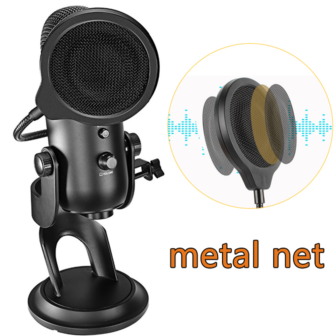 Price History Review On Noise Shield Wind Mask Blowout Network Metal Windscreen Pop Filter With Mount Clip For Blue Yeti Yeti Pro Microphone Mic Aliexpress Seller Qhrice Pro