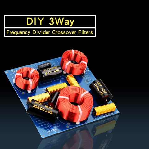 HIFIDIY LIVE DIY high-end Hi-Fi 3Way 3 speaker Unit (tweeter+mid+bass) Speakers audio Frequency Divider Crossover Filters US-385 ► Photo 1/6
