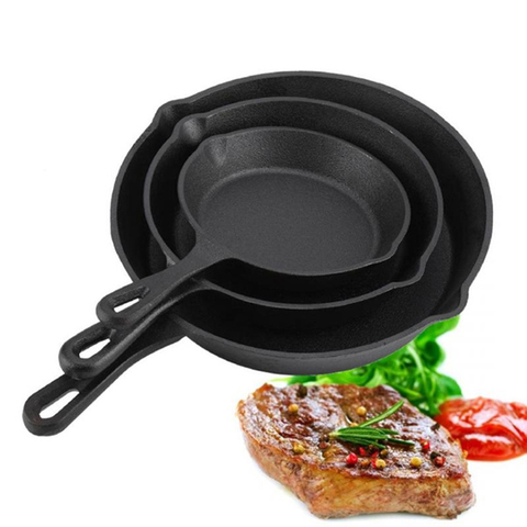 Cast Iron Frying Pan Non-stick Skillet Kitchen Frying Pot Breakfast Pan Omelette Pancake Pot Kitchen&Dining Tools Cookware ► Photo 1/6