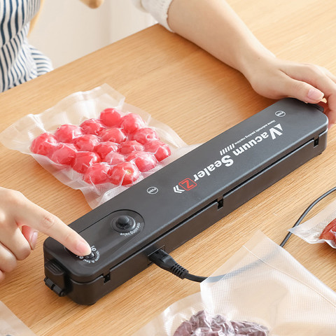 Kitchen Vacuum Food Sealer 220V/110V Automatic Commercial Household Food Vacuum Sealer Packaging Machine Include 10Pcs Bags ► Photo 1/6