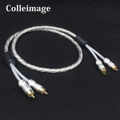 Hifi Liton silver plated dual filter ring fever audio signal cable Line RCA plug Audio Cable free shipping 0.5m 1m 1.5m 2m 3m ► Photo 1/5