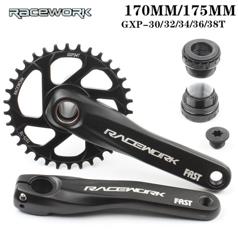 RACEWORK crankset 170MM 175MM Bicycle Chainring 30T 32T 34T 36T 38T Narrow Wide Bike MTB Crown  For SRAM  SHIMANO Deore ► Photo 1/3