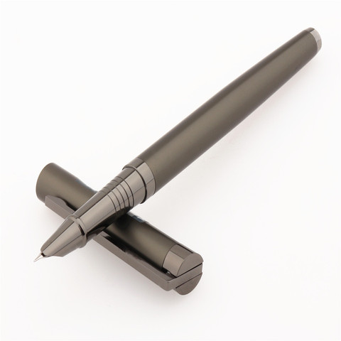 New Financial tip  Extremely fine Fountain pen Gray body 3758 Stationery Office school Writing Supplies ► Photo 1/6