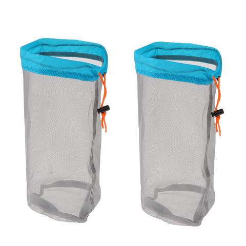 2pcs Ultra-light Drawstring Mesh Stuff Sack Storage Bag for Camping Hiking Fishing Camping Mountaineer Travel S/M/L/XL/XXL Gift ► Photo 1/6