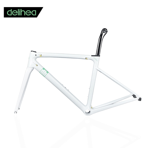 DELIHEA Disc Brake/Rim brake Carbon Fiber Road Bike Frameset Carbon Bike Frame BSA/BB30 ► Photo 1/1