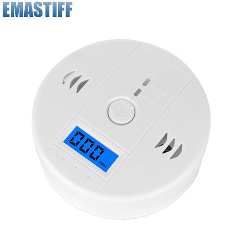 free shipping!LCD CO Sensor Work alone Built-in 85dB siren sound Independent Carbon Monoxide Poisoning Warning Alarm Detector ► Photo 1/6