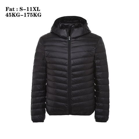 Plus Size 11XL 10XL 9XL Down Coat Male Large Size 90% Ultra Light Down Jacket Men Lightweigh Warm Coat Hooded Feather Parka ► Photo 1/6