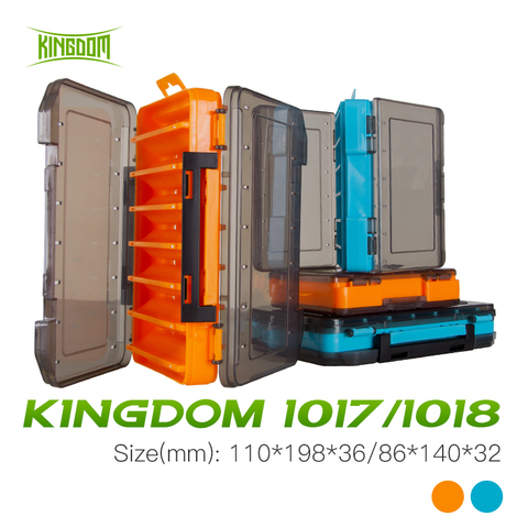 Kingdom Plastic Fishing Box 14 Compartment High Strength Double Sided Bait Hook Fishing Accessories Storage Fishing Tackle Box ► Photo 1/6