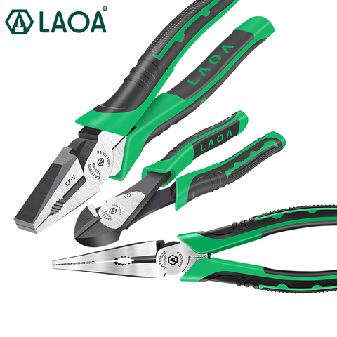 LAOA 9inch Industrial Cutting Pliers Save Effort Diagonal Pliers Electrician's Long Nose Pliers ► Photo 1/6