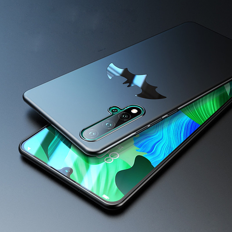 Black Bat Phone Cases For Huawei Honor 20 Lite Pro Global Case For Huawei Nova 5T Honor20 Pro Honor 20lite Case Black Hard Cover ► Photo 1/6