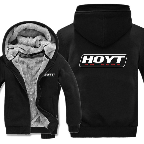 Winter HOYT Archery Huntinger Bows Hoodies Men Fashion Coat Pullover Fleece Liner Jacket HOYT Archery Sweatshirts Hoody ► Photo 1/6