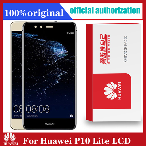 Original 5.2'' Display with Frame for Huawei P10 Lite LCD Touch Screen Digitizer Assembly WAS-LX1 WAS-LX1A WAS-LX2 WAS-LX3 ► Photo 1/6