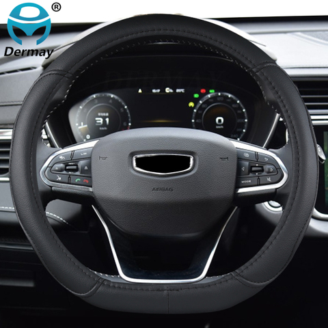 D Type Car Steering Wheel Cover Wrap For Geely Atlas 2016 - 2022 Coolray I 2022 Emgrand 7 2022 - 2022 Emgrand GT 2015- 2022 ► Photo 1/6